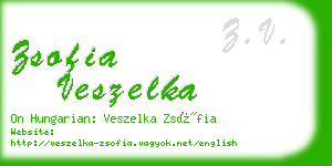 zsofia veszelka business card